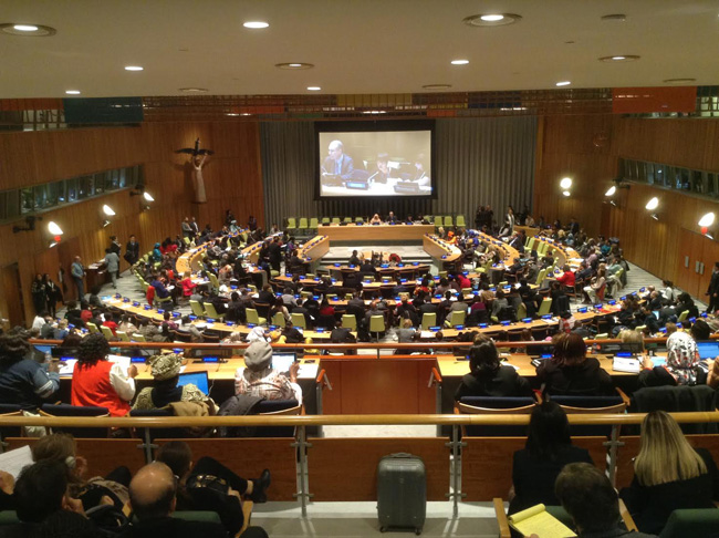 AISA ONG Internationale à l'ONU à New York 59e session de la Commission de la condition de la femme de l'ECOSOC